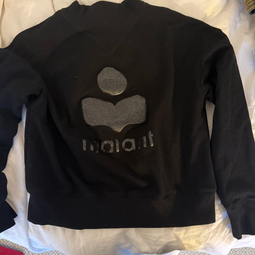 Isabel Marant moby stand-up collar sweatshirt with logo